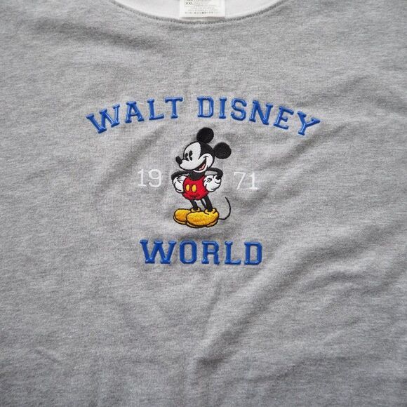 Walt Disney World Vintage 90s Embroidered Mickey Mouse SS T-Shirt Women's XXL - Picture 3 of 8